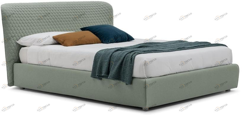 Bolzan Letti Двуспальная кровать со съемным чехлом из ткани Corolle sun-id-1346385