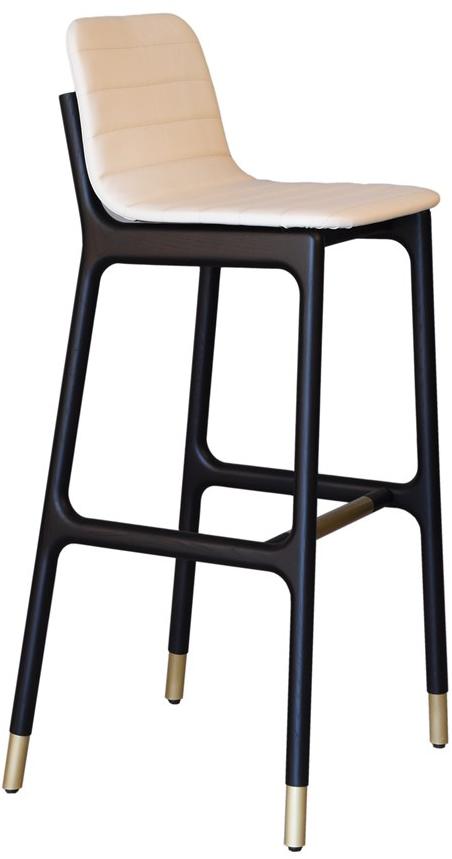 Morelato Высокий кожаный табурет со спинкой Joyce 5315/f - Вид №2