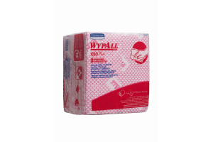 18846492 Протирочный материал WypAll X80 Plus сложенные в 1/4, красный 19127 Kimberly-Clark