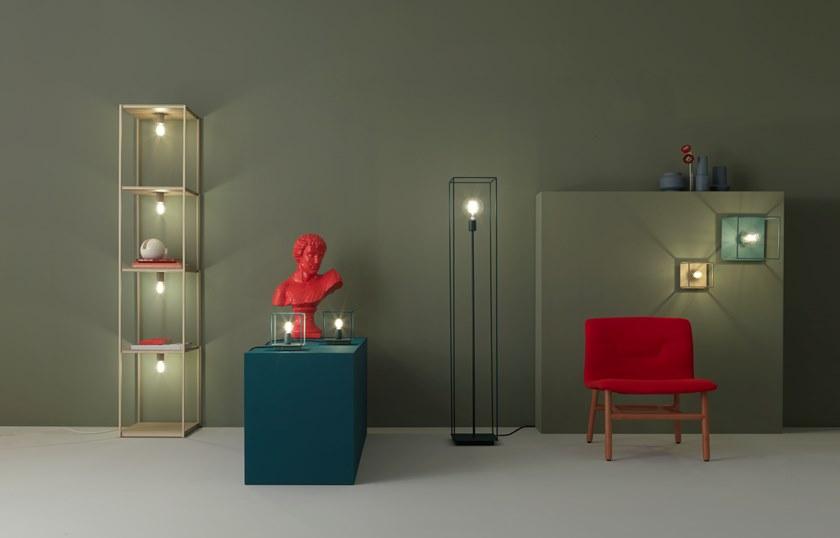 ZAVA Книжный шкаф железный с подсветкой Box sun-id-1449334 - Вид №2