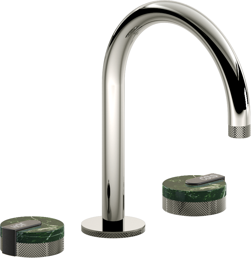 E-11512-R2MG-L1BK-PC Смеситель для умывальника на 3 отвертия GRAFF MOD+