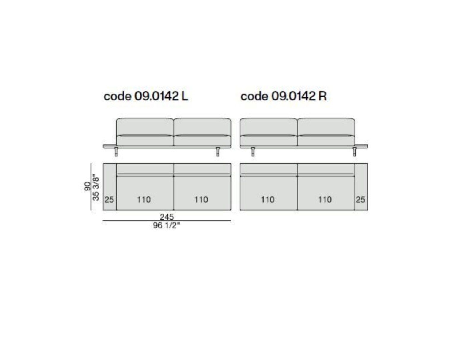 Съемный тканевый диван с журнальной стойкой Porada Soul ARCH-00074706 - Вид №10