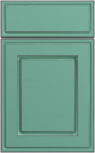 Фасады для кухни Патина Фрезеровка «Бостон» 803 Бирюзовая пастель SIST2872-6105