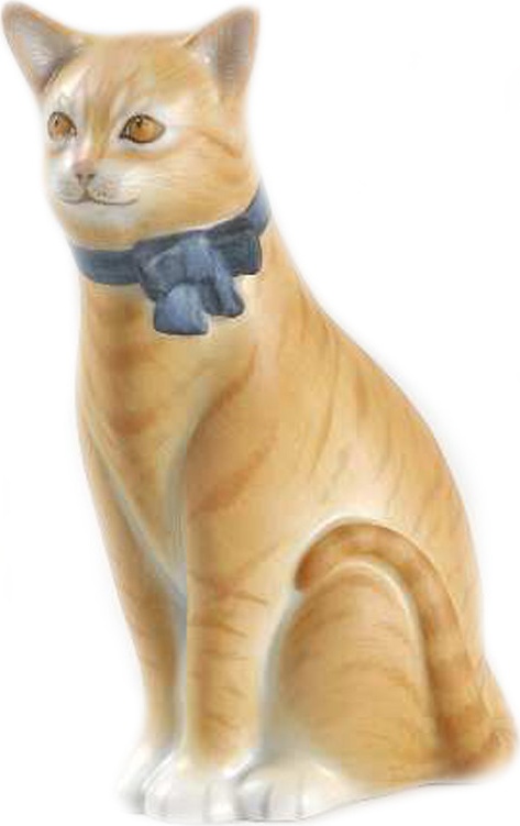 10552699 Herend Фигурка 12см "Кот с лентой" Фарфор 
