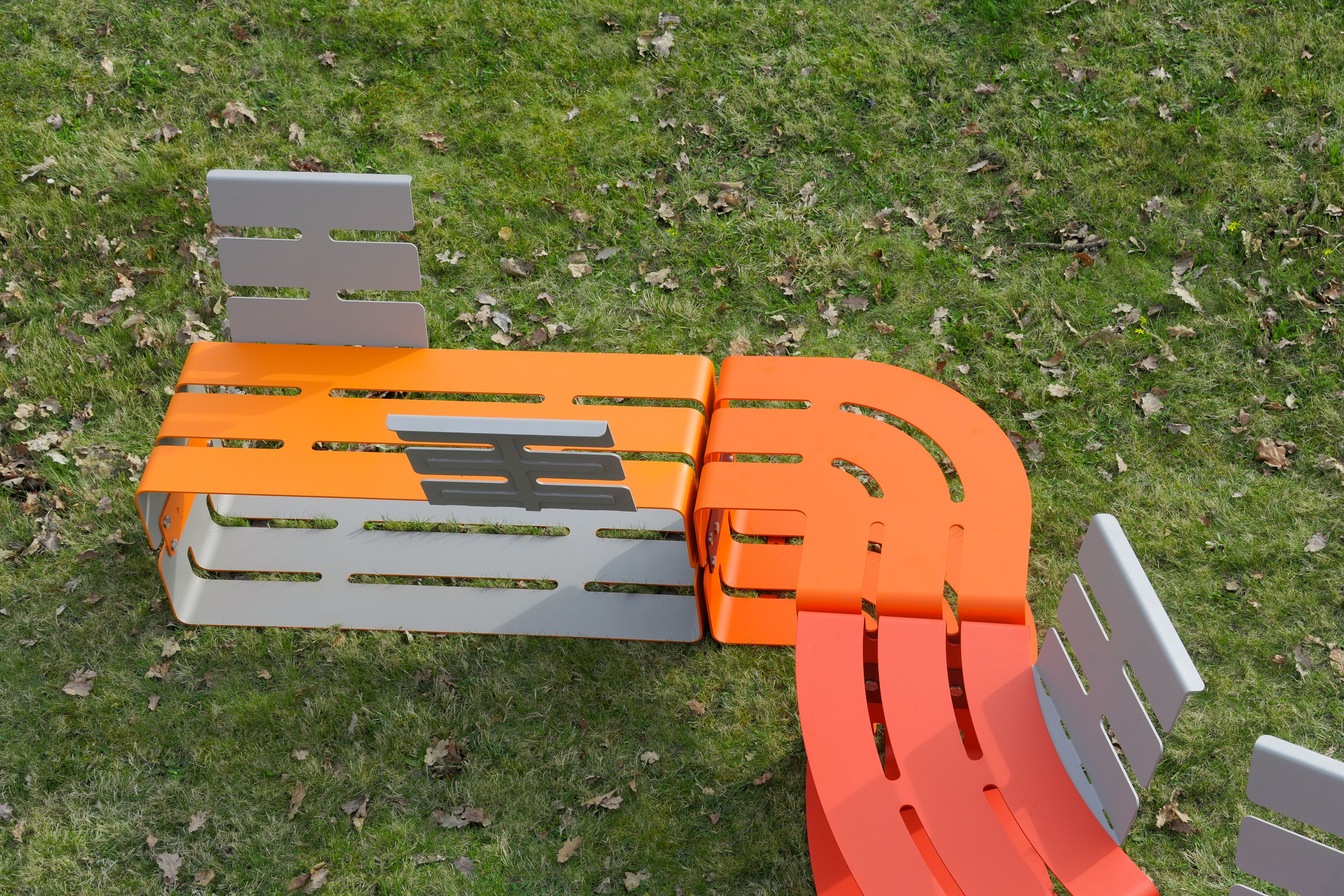 Модульная изогнутая скамья из нержавеющей стали BENKERT BANKE LINESCA ARCH-00096988 - Вид №9