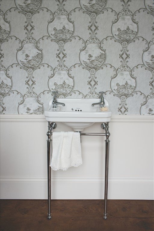 B8 2TH JET, T21A CHR Напольная раковина стоящая овальная Burlington  - Вид №2