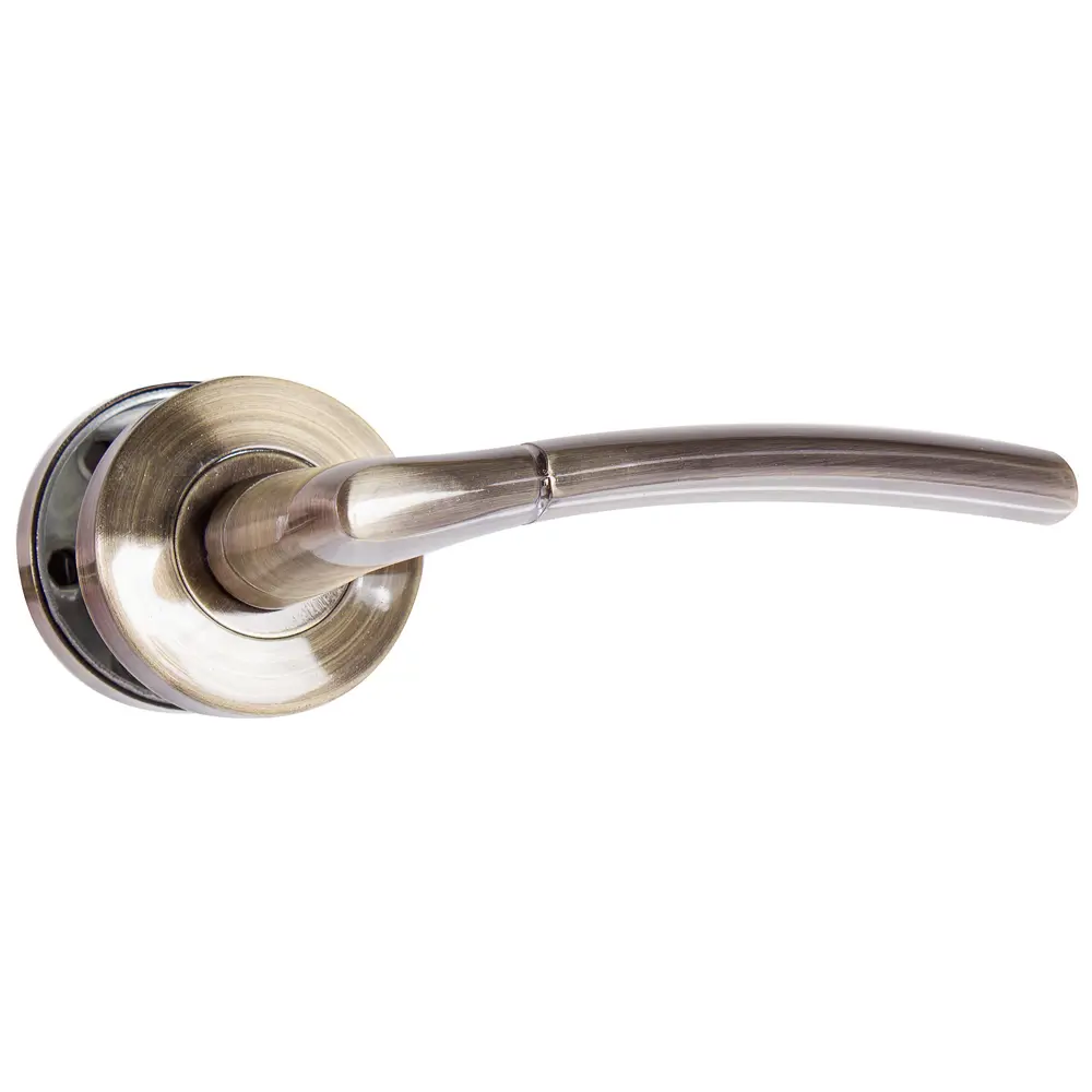 Ручки дверные на розетке ASS-6345 цвет античная бронза EDSON STLM-2092046