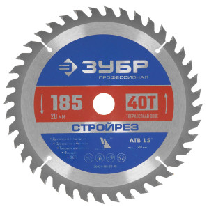 Диск пильный Зубр 36931-185-20-40 9107518