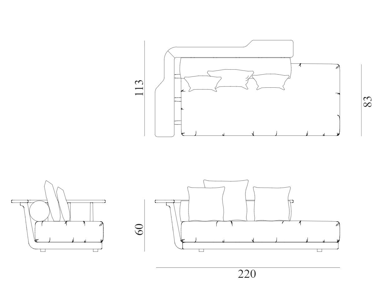 Садовый спальный мешок из красного дерева и ткани Exteta Sunset ARCH-00144695 - Вид №18