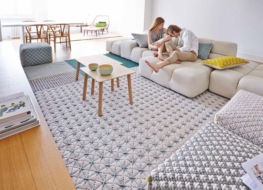 GAN Прямоугольный коврик ручной работы из ткани Silaï sun-id-1498932 - Вид №3