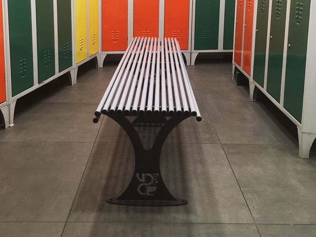 Стальная скамья без спинки EUROCOMITALIA современная мебель ARCH-00035729 - Вид №1