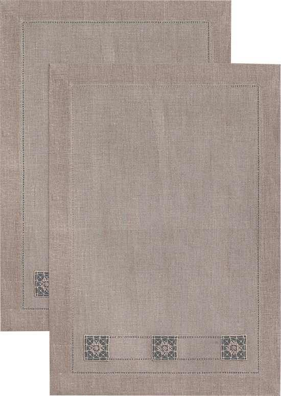 10616547 Крестецкая строчка Набор салфеток под приборы 50x35см Ткань 