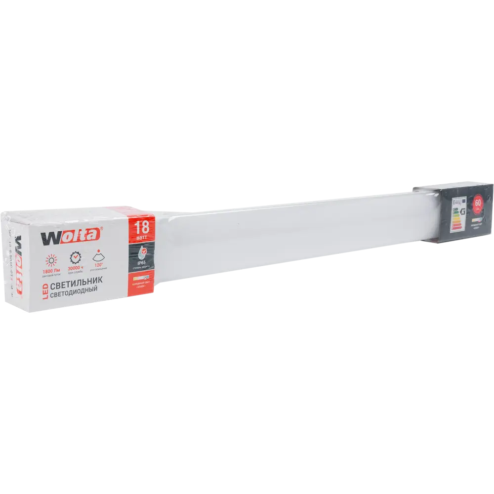 Светильник линейный WPL01 600 мм 18 Вт, холодный белый свет WOLTA STLM-2039572 - Вид №3