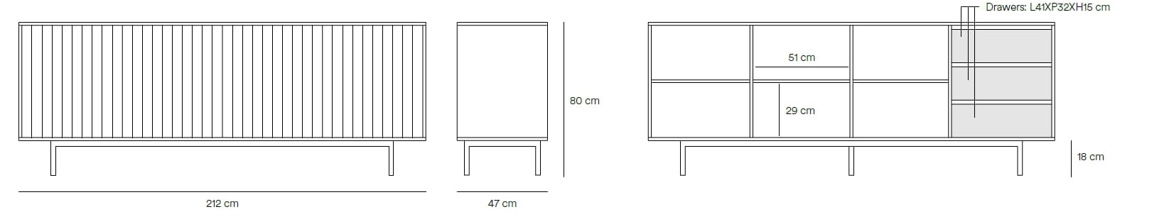 Шкаф из МДФ с распашными дверями TEULAT Sierra ARCH-00041812 - Вид №37