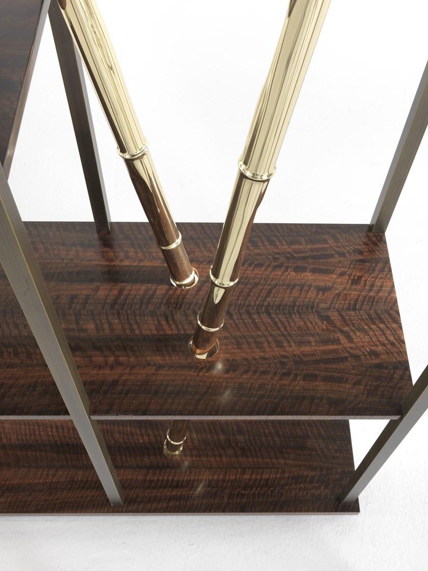 ETRO Home Interiors Открытый книжный шкаф из эвкалипта и металла Taxila E.tax.541.a - Вид №2