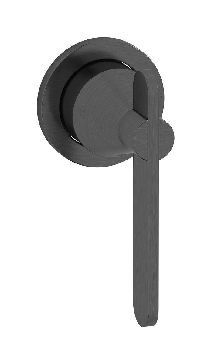 Внешние части встроенного смесителя на 1 потребителя WE ARE IB so012os Brushed Black Chrome Soho