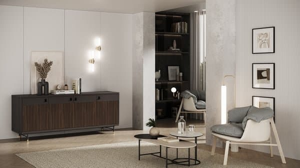 Шкаф из массива дерева с распашными дверями animovel Fidji ARCH-00116310 - Вид №3