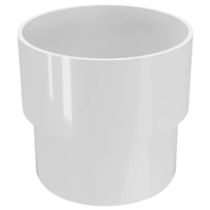 Соединитель труб Ø80 белый