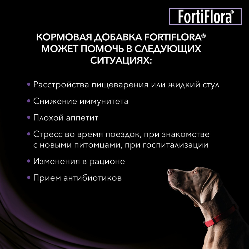 ПР0026288 Пищевая добавка для собак и щенков Veterinary Diets Forti Flora 30г Pro Plan  - Вид №4