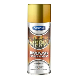 Эмаль аэрозольная термостойкая Vixen 500 мл цвет золото