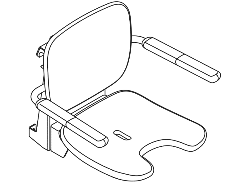 802.51.14460 Подвесное сиденье премиум-класса HEWI Sitzen  - Вид №3