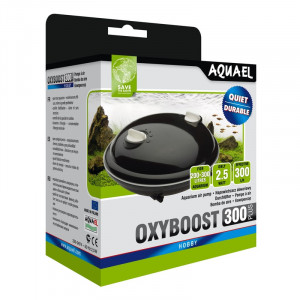 ПР0030286 Компрессор OXYBOOST 300 plus для аквариума 200 - 300 л (300 л/ч, 2.5 Вт, 2 канала, регулируемый) AQUAEL