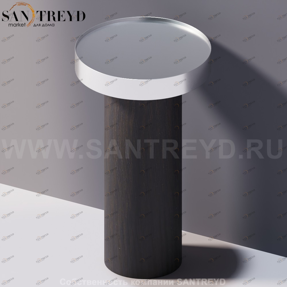 Agape GEMMA Контейнер или опора под небольшой столик под темный дуб ACOM251RW