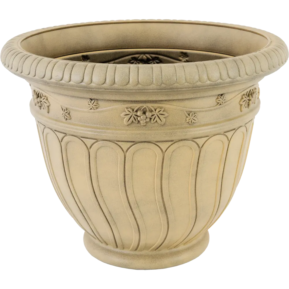 Горшок-кашпо цветочный Тек.А.Тек Grapes ø62 h58 см v70 л пластик светлый терракот Грейпс STLM-2120424