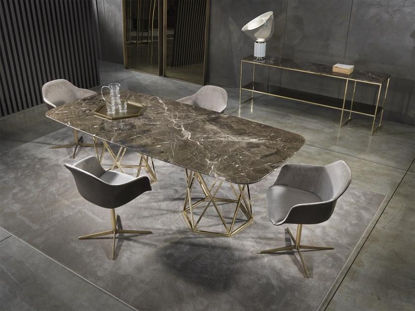 Marelli 4-спицевый тканевый стул с подлокотниками sun-id-1367303 - Вид №9