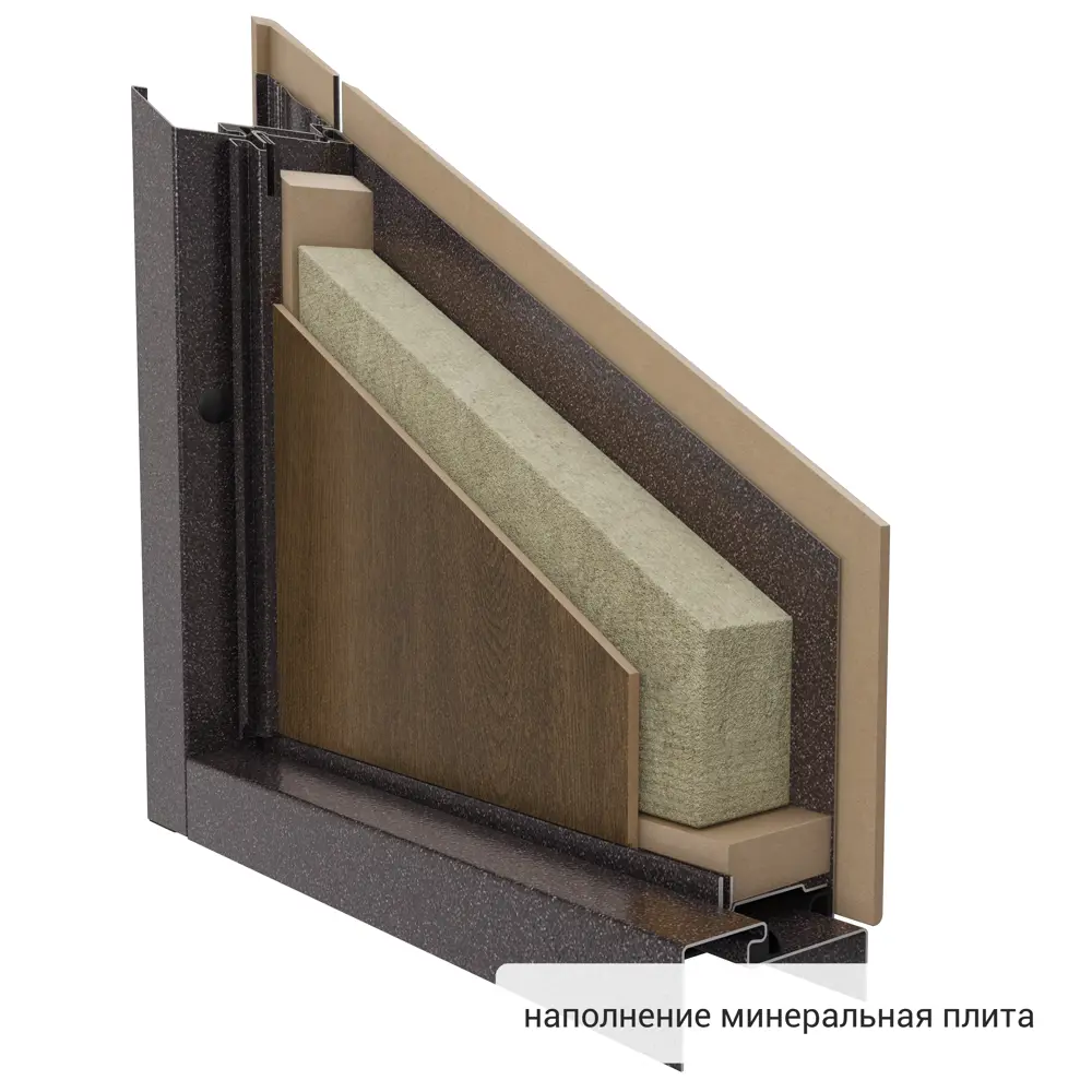 Дверь входная металлическая Страйд Летиция 950 мм правая цвет орех TOREX STLM-2133799 - Вид №14