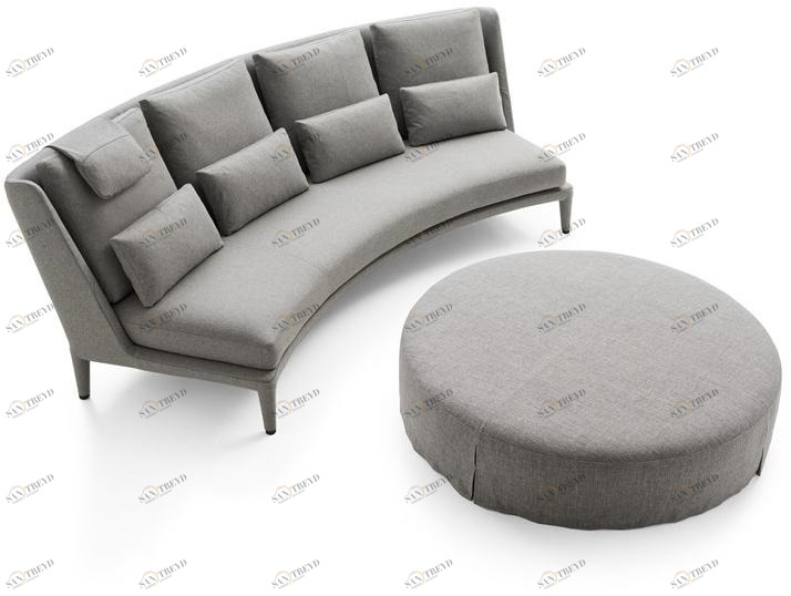 Maxalto 3-х местный тканевый диван Nidus sun-id-1480736