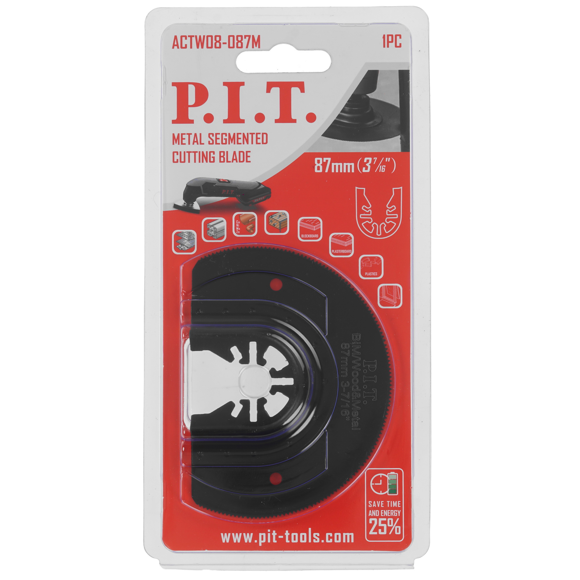 Насадка для реноватора/мфи P.I.T.ACTW08-087M 9183702 PIT STDN-0079430 - Вид №3