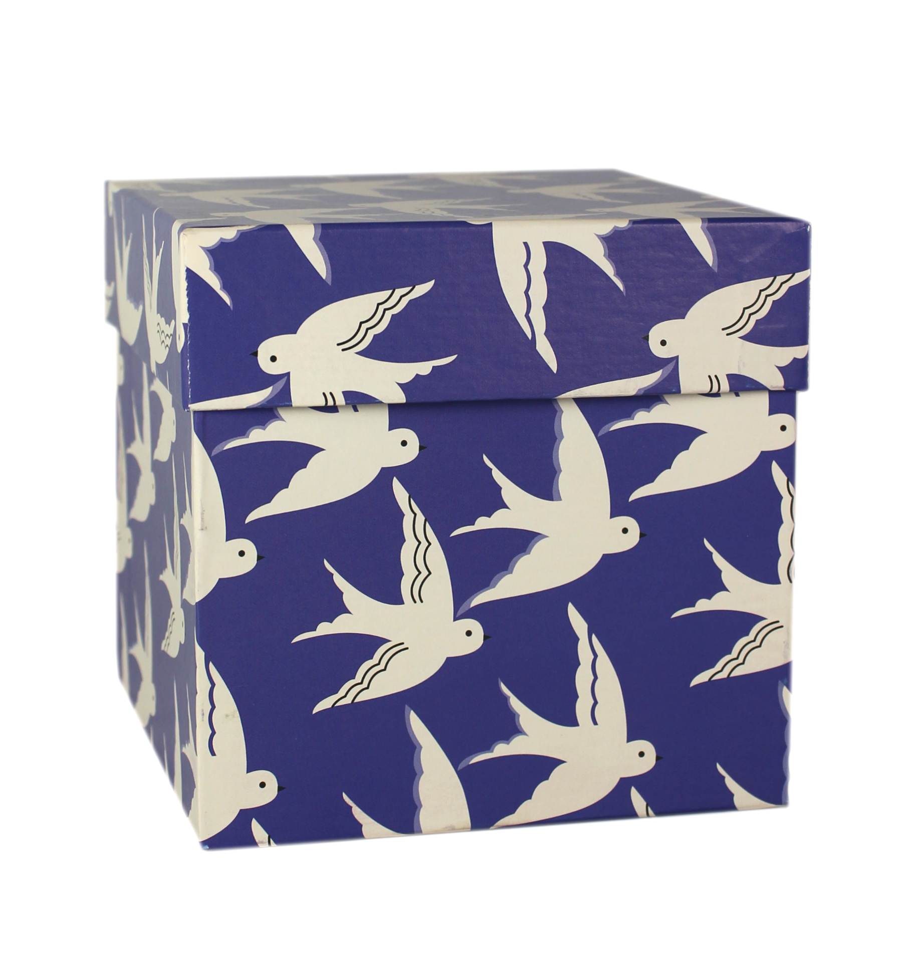 509882 Коробка подарочная "Белые ласточки", 12,5 х 12,5 х 12,5 см Santreyd 