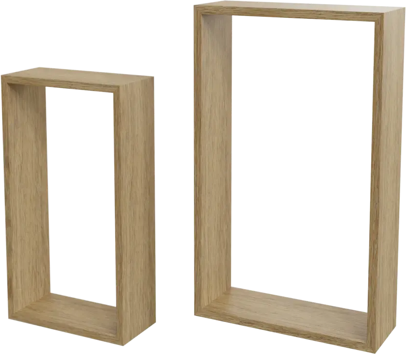 SPACEO: Набор полок из массива эвкалипта 45×27/40×22 см 82877496