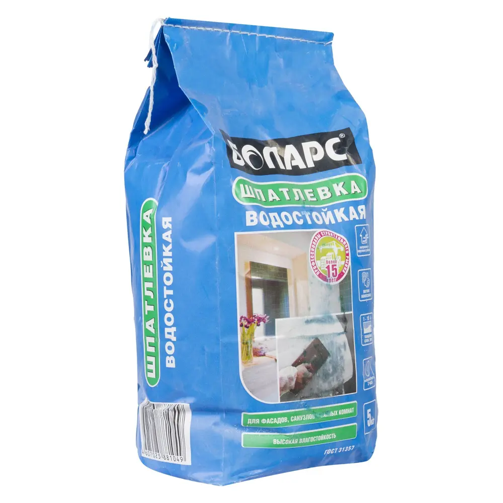 Шпаклёвка водостойкая БОЛАРС (5 кг) STLM-2000712 - Вид №1