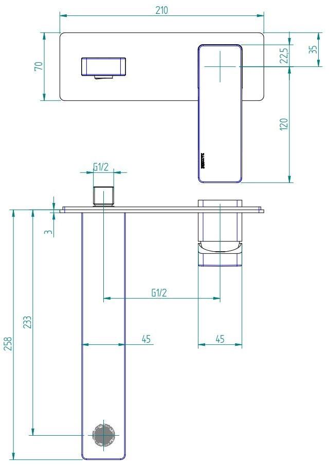 ZAZZERI Смеситель для раковины Qquadro sun-id-1460524 - Вид №2
