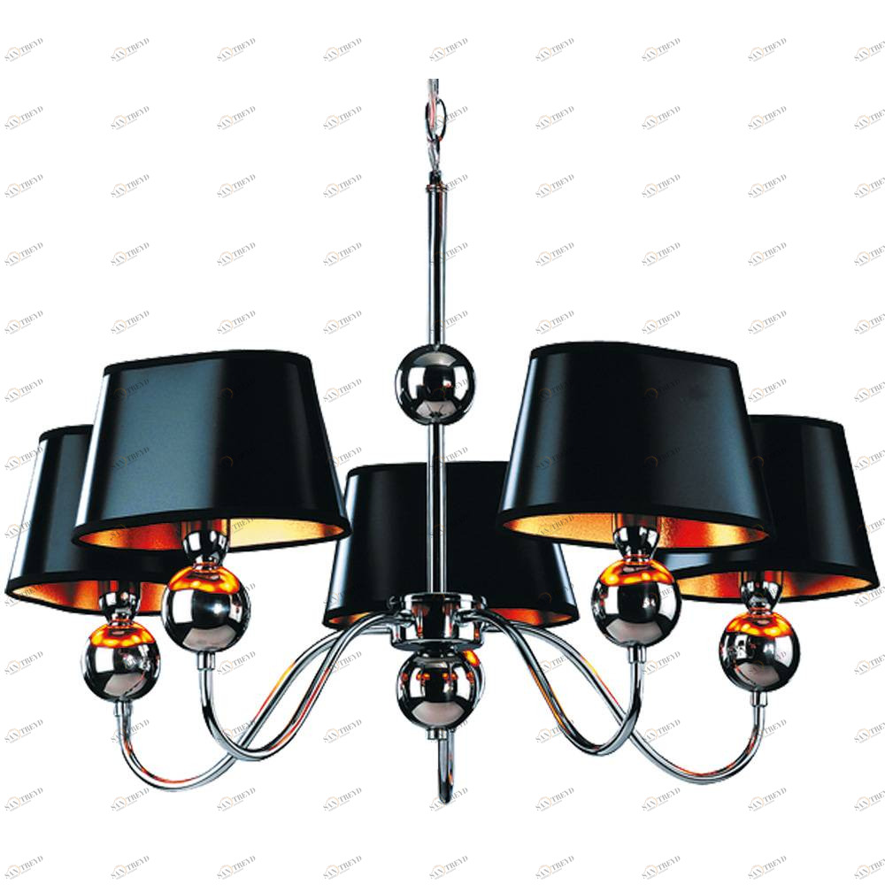 Подвесная люстра Arte Lamp Turandot A4011LM-5CC ARTE LAMP ДИЗАЙНЕРСКИЕ, TURANDOT 056148 Черный 