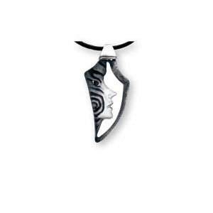 84119 Подвеска "Амазонка", чёрная, 59 мм. Maleras