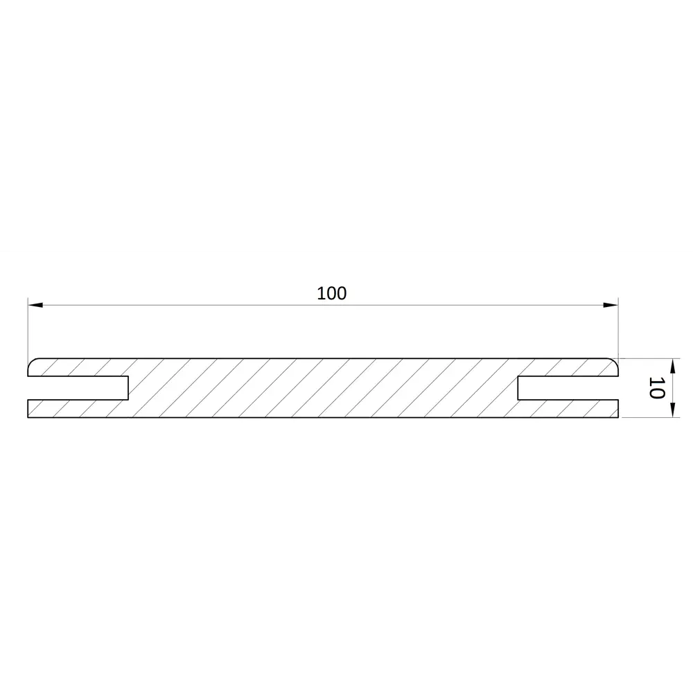 Добор телескопический Прэсто 2150х100х10 мм ПВХ ламинация цвет сатин венге МАРИО РИОЛИ STLM-2184964 - Вид №2