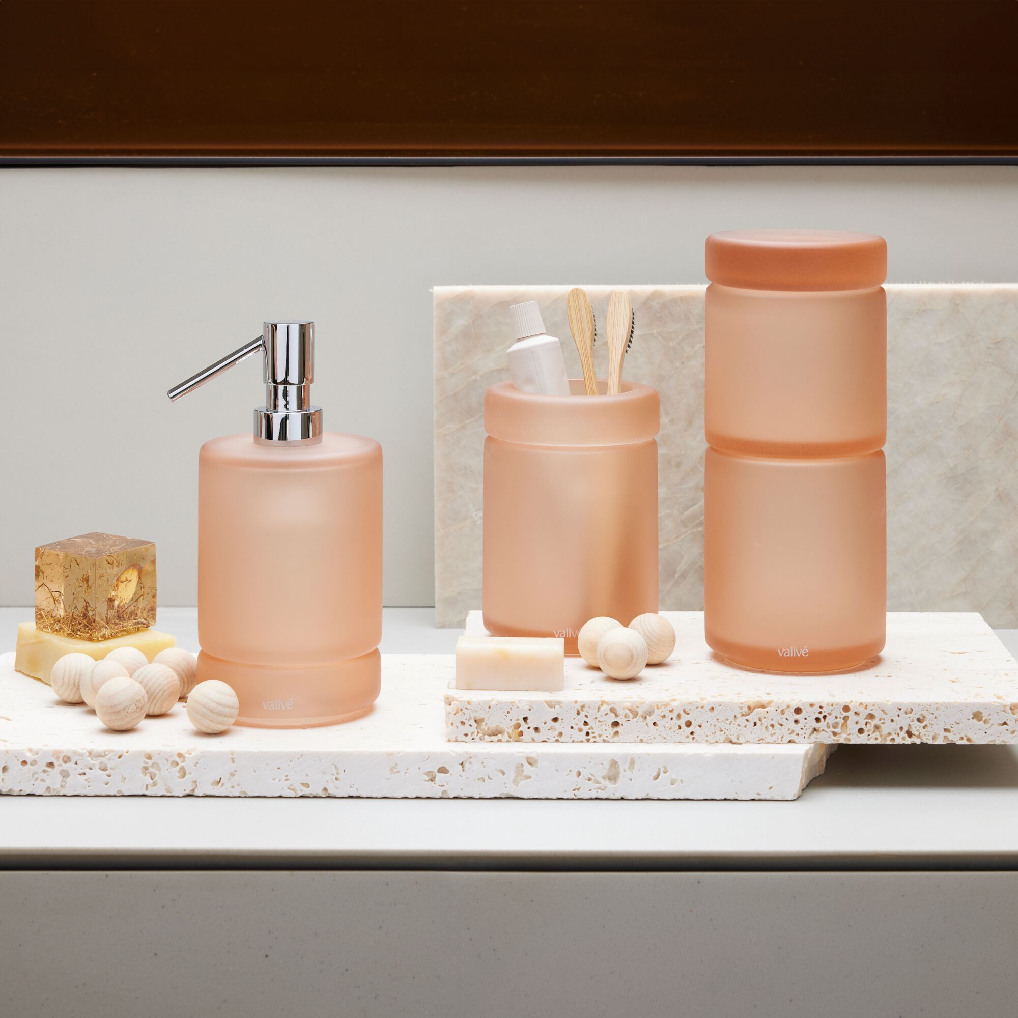 Держатель для хлопковых палочек из смолы с крышкой Vallvé LUNA ARCH-00126859 - Вид №6