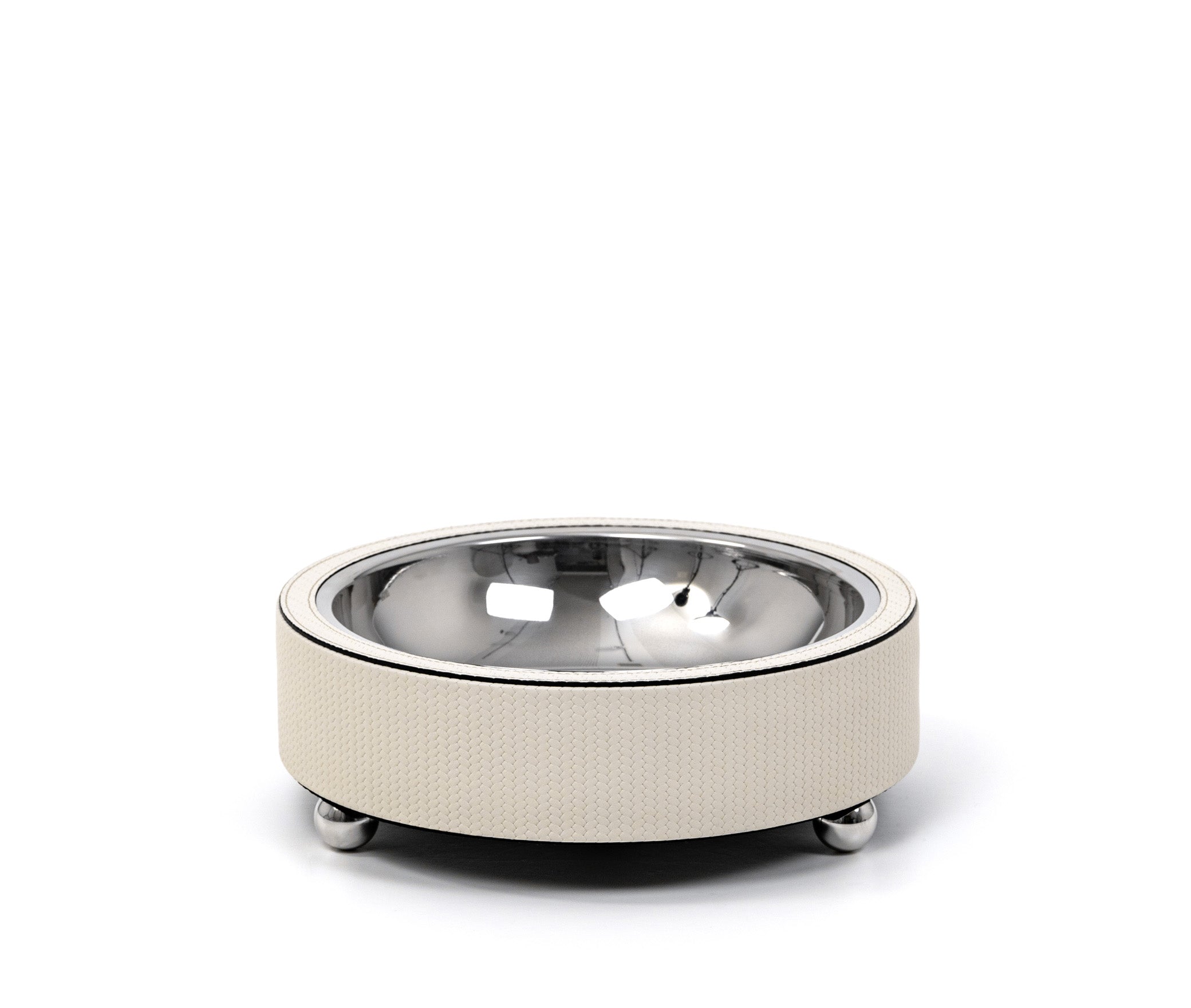 Подставка для фруктов Zoe - Ø 31,5XH10,5 см / зернистая кожа_кремовый Pinetti 00.1889.029.027 - Вид №2