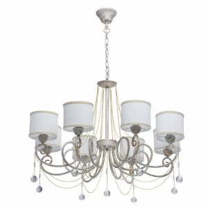 Подвесная люстра MW-Light Виталина 10 448012508 MW-LIGHT ДИЗАЙНЕРСКИЕ, ВИТАЛИНА 186193 Белый