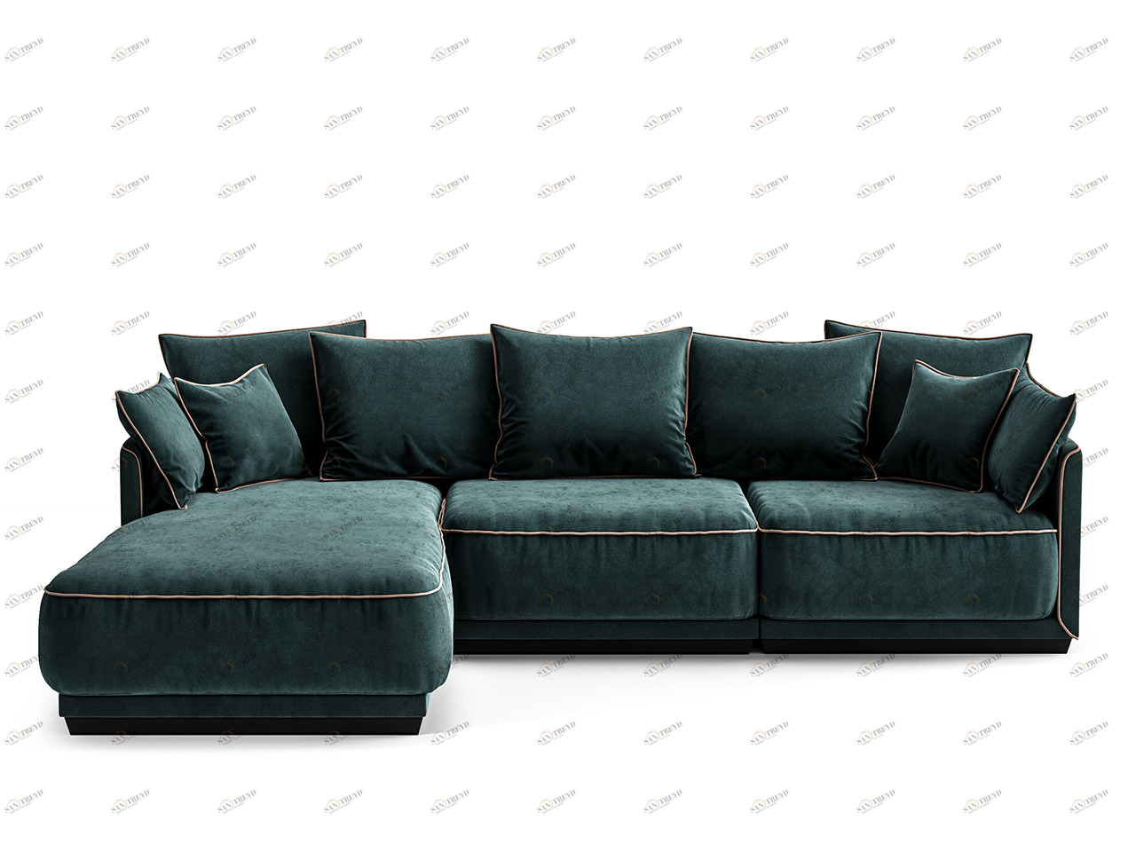 Д282 Ш195 В92 The IDEA Диван SOHO 813/805/804 