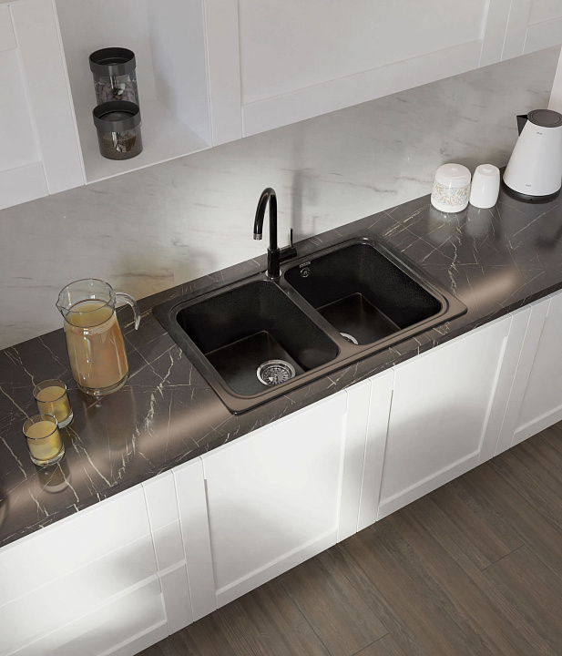 Кухонная мойка Искусственный камень STANDART S136 GranFest S-780K-S136 - Вид №1