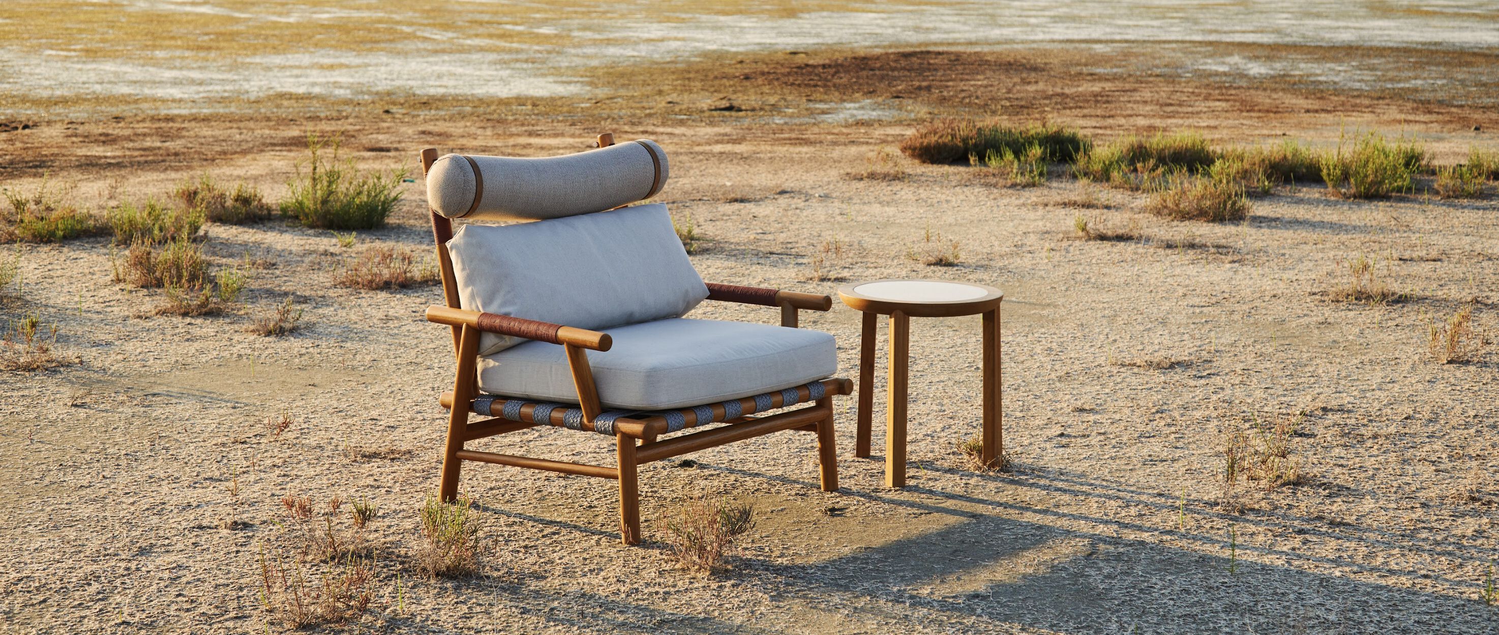 Садовое кресло из тикового дерева и Sunbrella® YAAZ Uz ARCH-00149572 - Вид №1