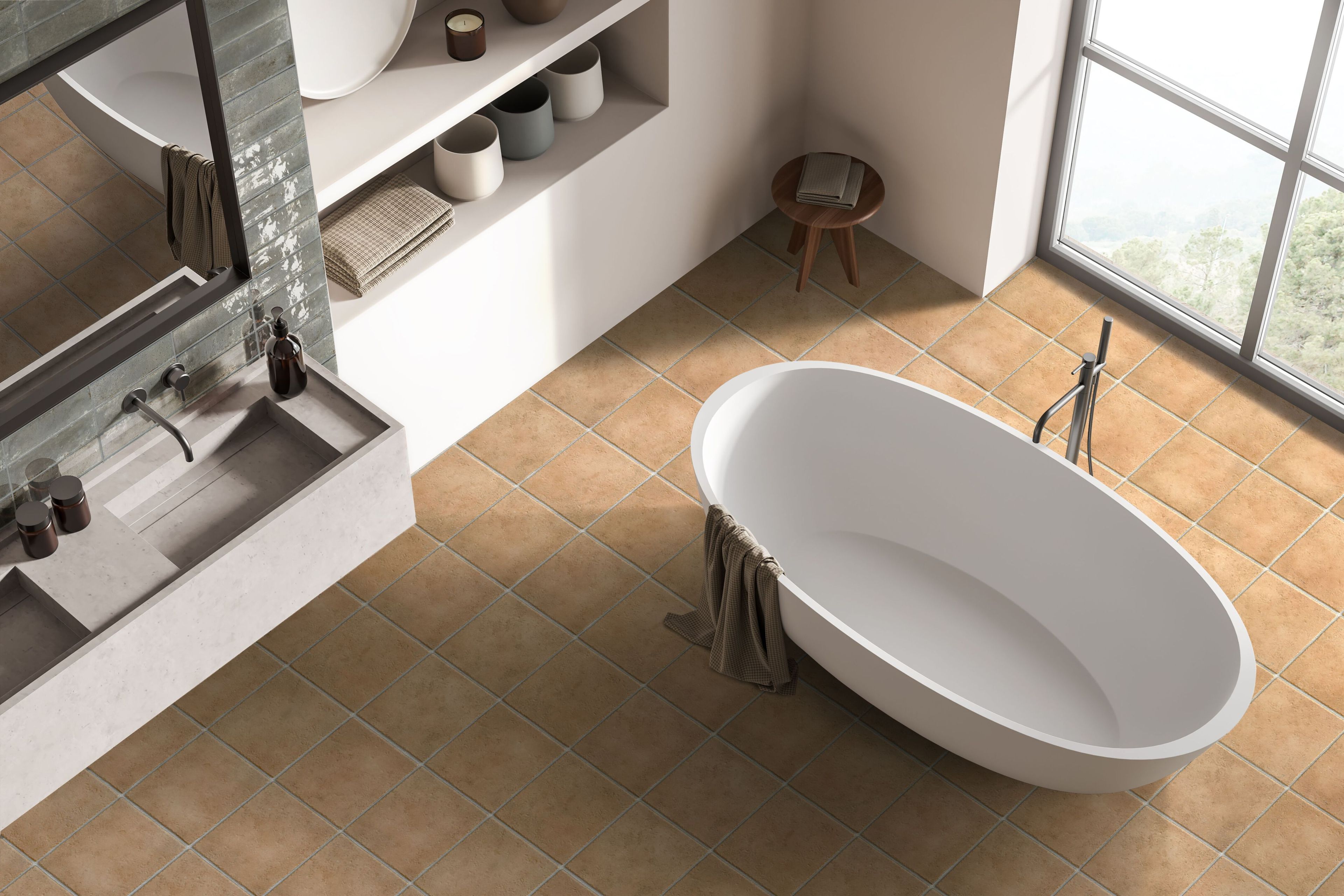 Напольное / керамогранит с терракотовым эффектом KERADOM SELCIAIA ARCH-00127664 - Вид №11