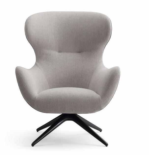 Poliform Вращающееся кресло из ткани с 4 спицами и подлокотниками Mad sun-id-1459071 - Вид №2