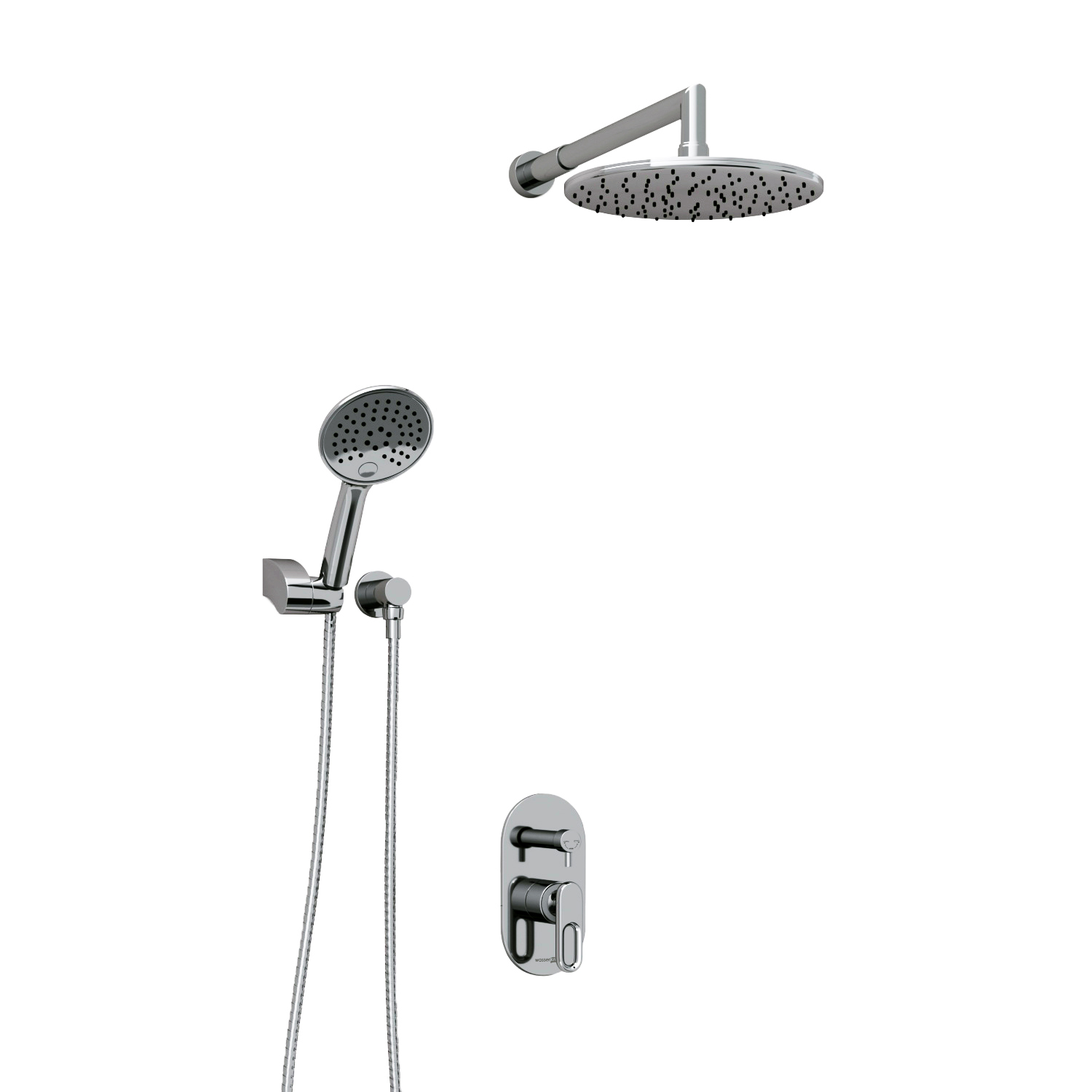 A16830 Встраиваемый комплект для душа с верхней душевой насадкой и лейкой WasserKRAFT  - Вид №1