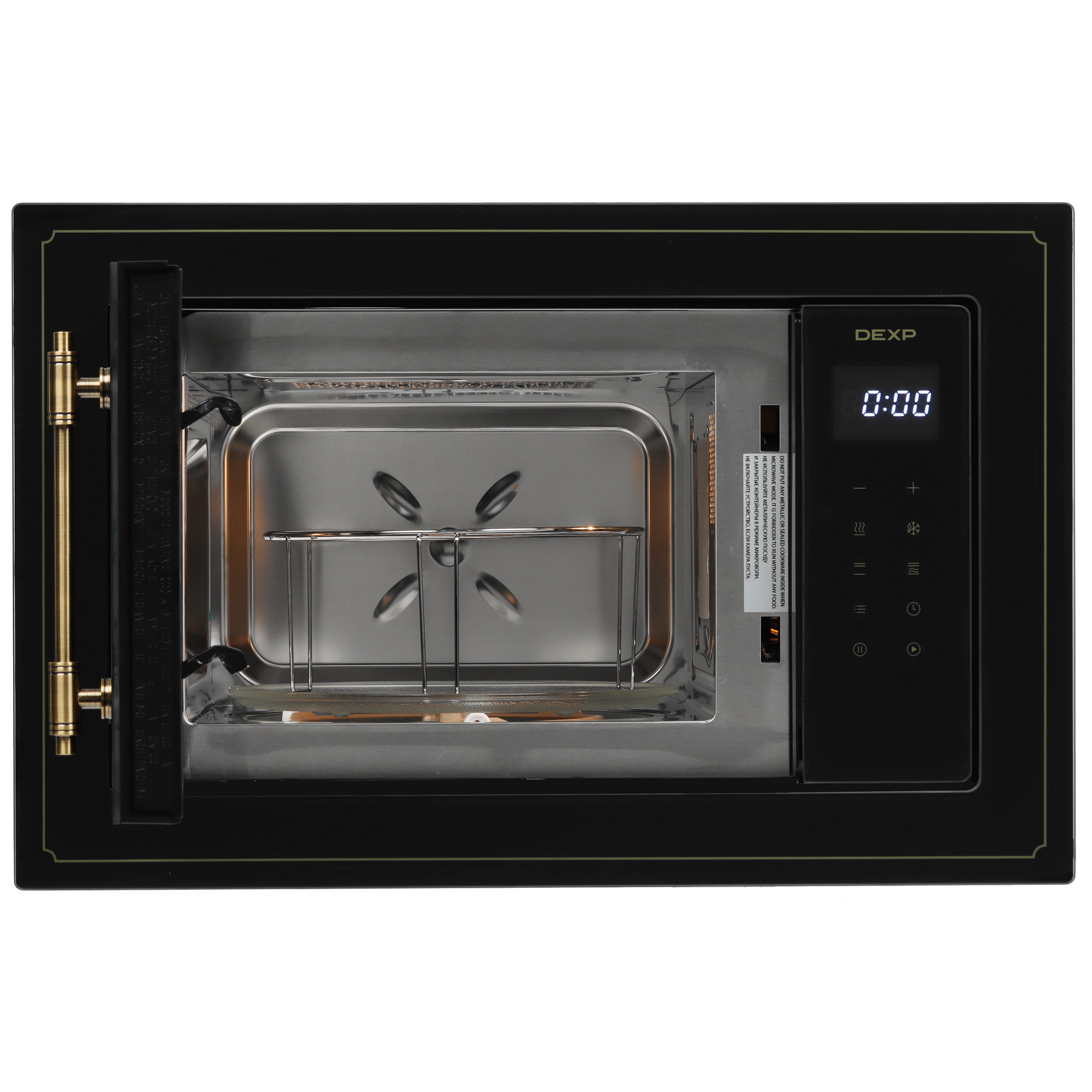 9134715 Встраиваемая микроволновая печь DEXP Rustic 01 черный STDN-0040708 - Вид №5
