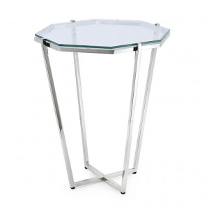 450159-02 ABHIKA ПЕДЕСТАЛЬ СТЕКЛО H60 D50 SILVER